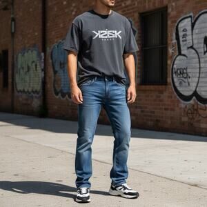 Vintage Paper Denim & Cloth Men's Straight Leg Medium Wash Jeans - Size 33 x 30